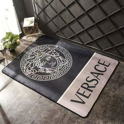 fake versace rugs|versace bathroom rug.